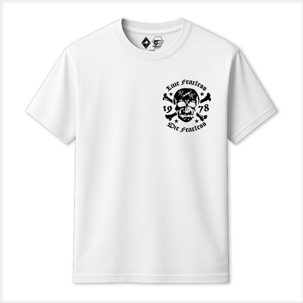 Rum Knuckles RUM KNUCKLES LIVE FEARLESS T-SHIRT White
