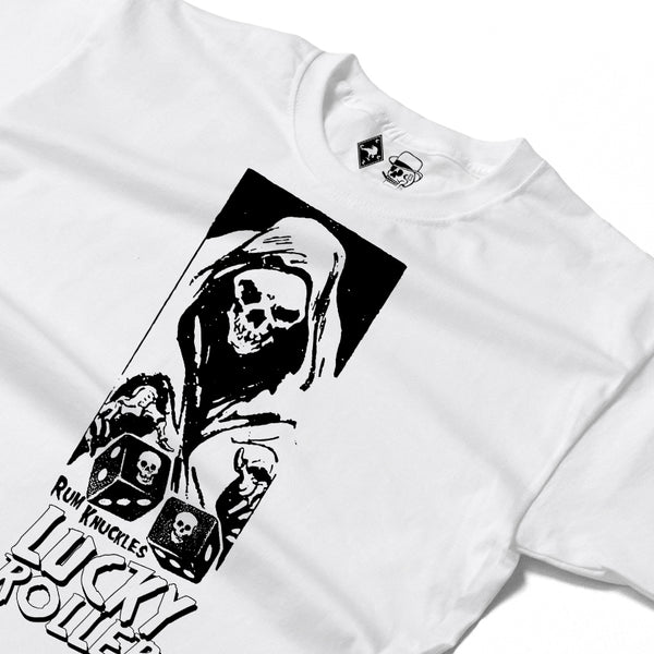 Rum Knuckles RUM KNUCKLES LUCKY ROLLER T-SHIRT White