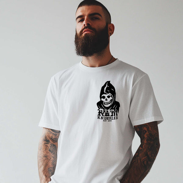 rum knuckles RUM KNUCKLES MIS RK FIT SKULL T-SHIRT Black