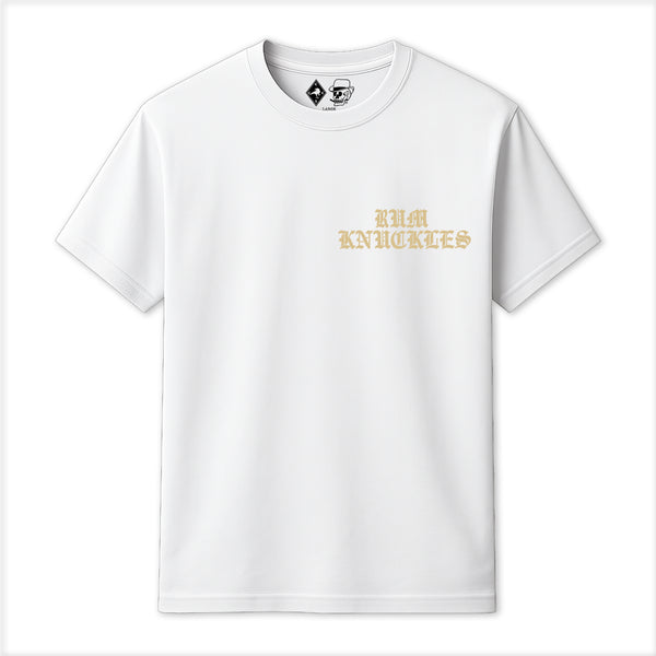 Rum Knuckles RUM KNUCKLES RK EAGLE BIKER T-SHIRT White
