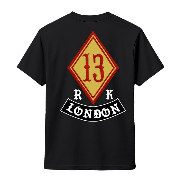 Rum Knuckles RUM KNUCKLES DIAMOND 13 T-SHIRT Black