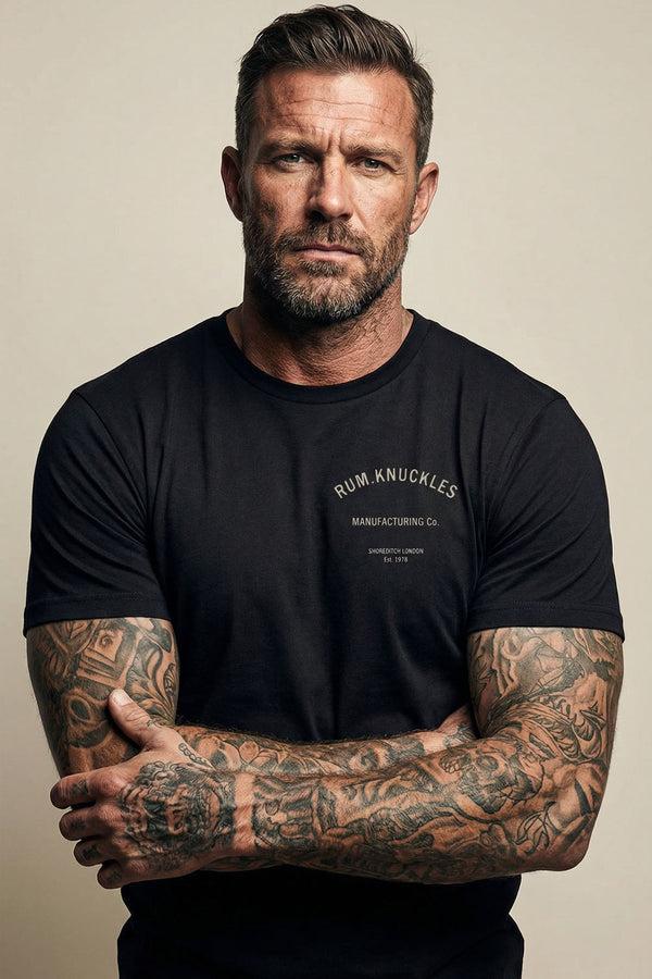 Rum Knuckles Rum Knuckles - MFG CO. T-Shirt - Black
