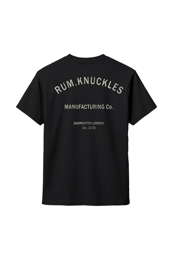 Rum Knuckles Rum Knuckles - MFG CO. T-Shirt - Black