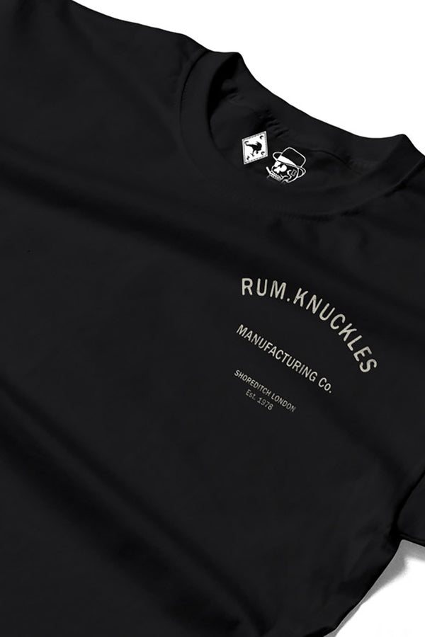 Rum Knuckles Rum Knuckles - MFG CO. T-Shirt - Black