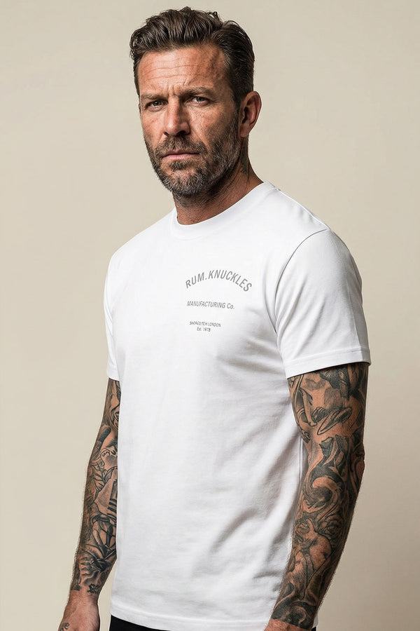 Rum Knuckles Rum Knuckles - MFG CO. T-Shirt - White