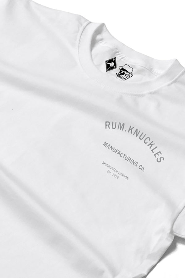 Rum Knuckles Rum Knuckles - MFG CO. T-Shirt - White