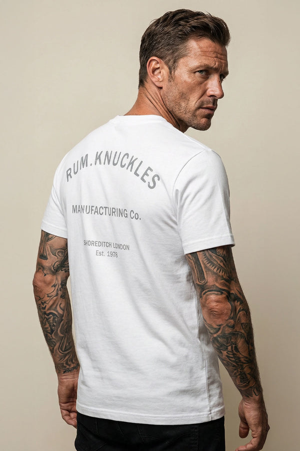rum knuckles Rum Knuckles - MFG CO. T-Shirt - White