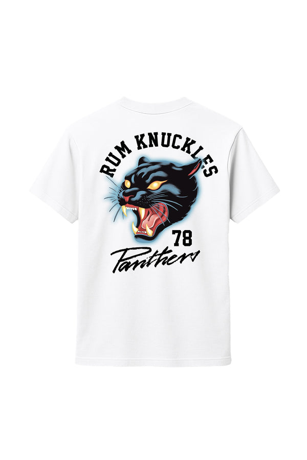 Rum Knuckles Rum Knuckles - Panther T-Shirt - White