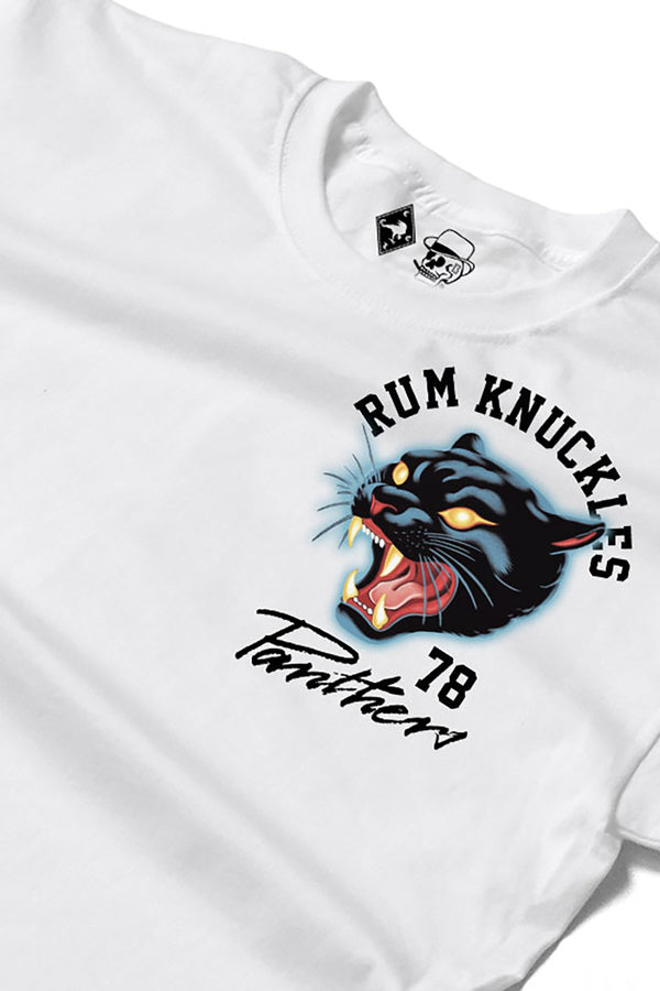 Rum Knuckles Rum Knuckles - Panther T-Shirt - White