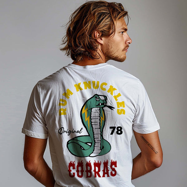 rum knuckles RUM KNUCKLES RK COBRAS T-SHIRT Black
