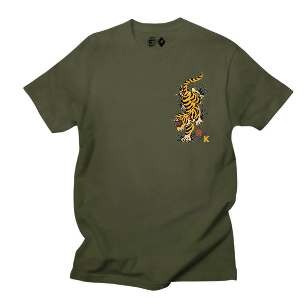 Rum Knuckles Tattoo Tiger T-Shirt