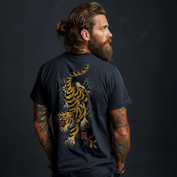 rum knuckles Tattoo Tiger T-Shirt