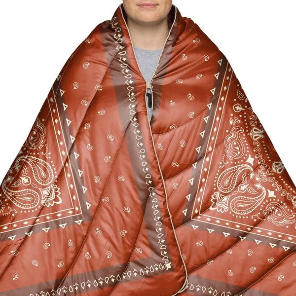 Rumpl Original Puffy Blanket Sedona Saguaro Bandana