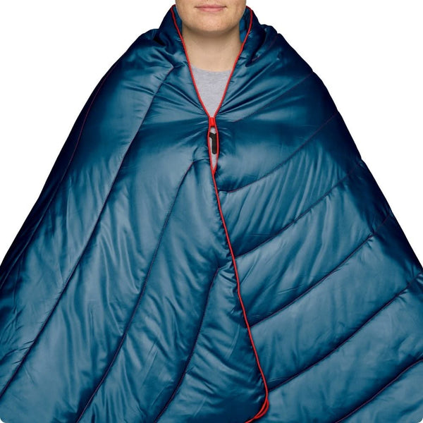 rumpl Fleece Puffy 2 Person Blanket Deepwater