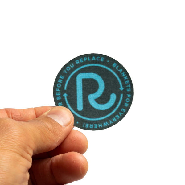 rumpl NOSO Repair Patch Rumpl Blue Logo