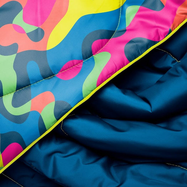 Rumpl Original Puffy Blanket Hyper Abstraction