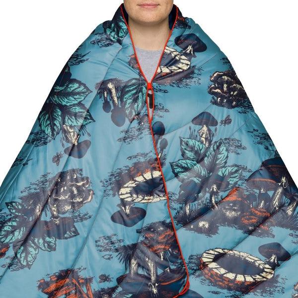 Rumpl Original Puffy Blanket Magic Mushrooms