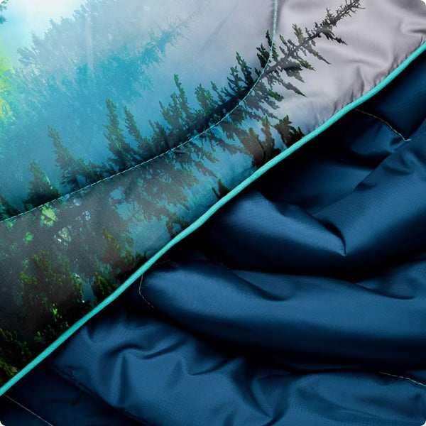 Rumpl Original Puffy Blanket Olympic Fog