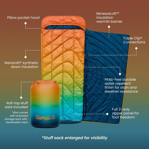 Rumpl Wrap Sack 20° Sleeping Bag Baja Fade