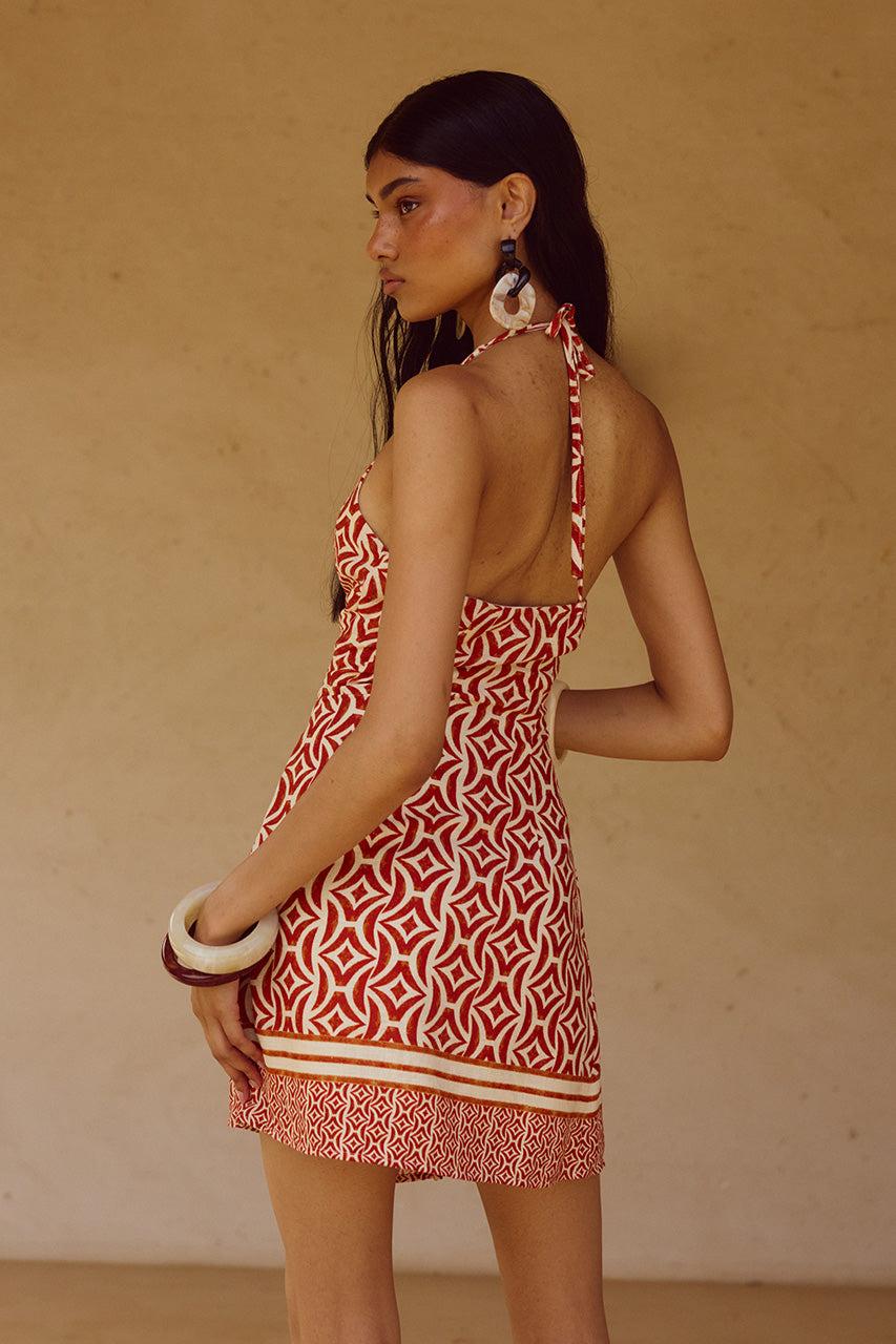 Runaway The Label ALARA HALTER MINI DRESS - ALARA RED