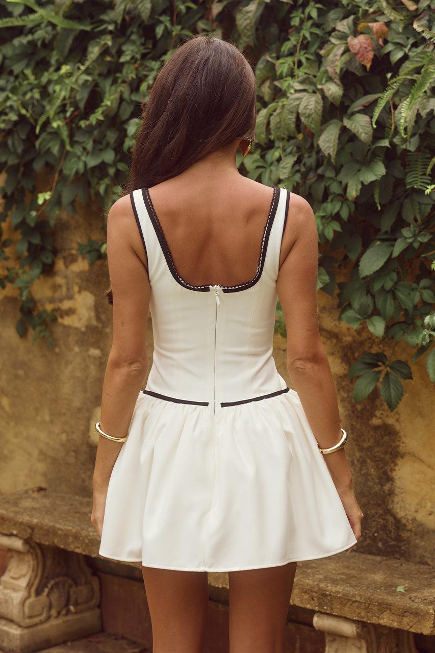 Runaway The Label ADALINE MINI DRESS - WHITE
