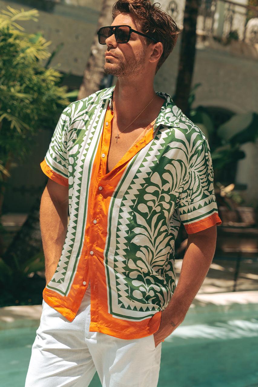 runaway the label AKIO SHIRT - AKIO GREEN