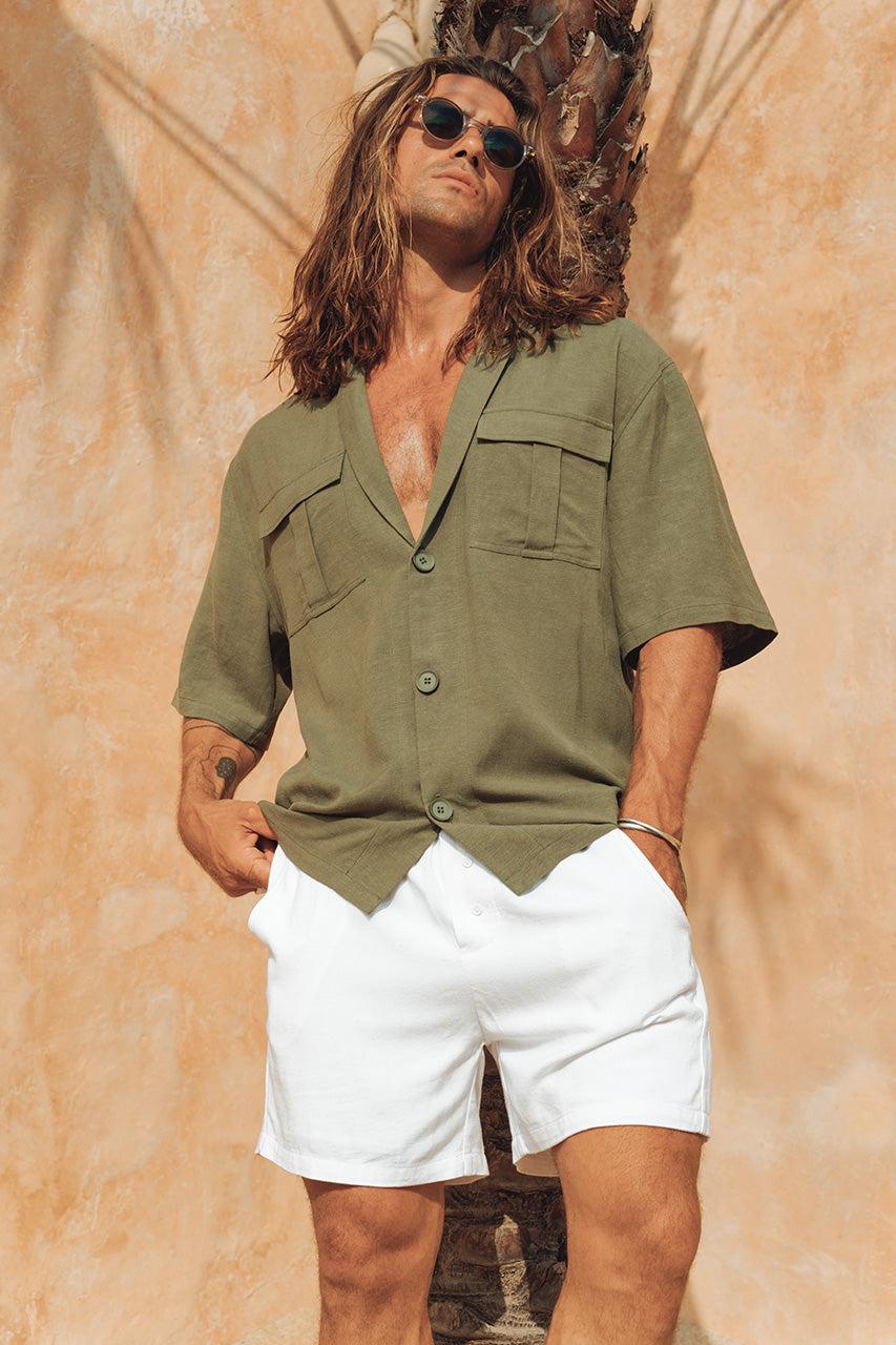 runaway the label ALVARO SHIRT - KHAKI