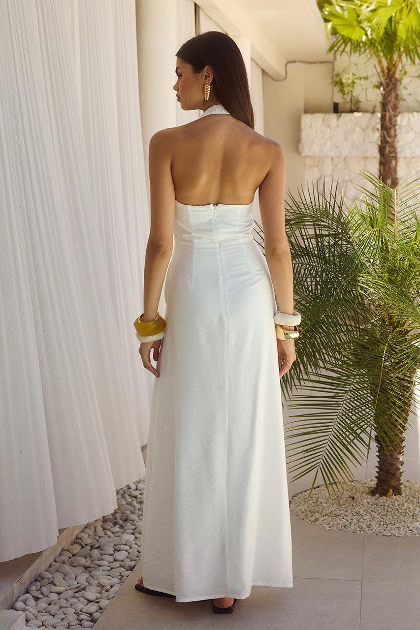 Runaway The Label ARLI MAXI DRESS - WHITE