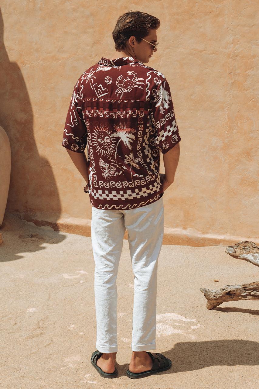 Runaway The Label ASTLEY SHIRT - WINE