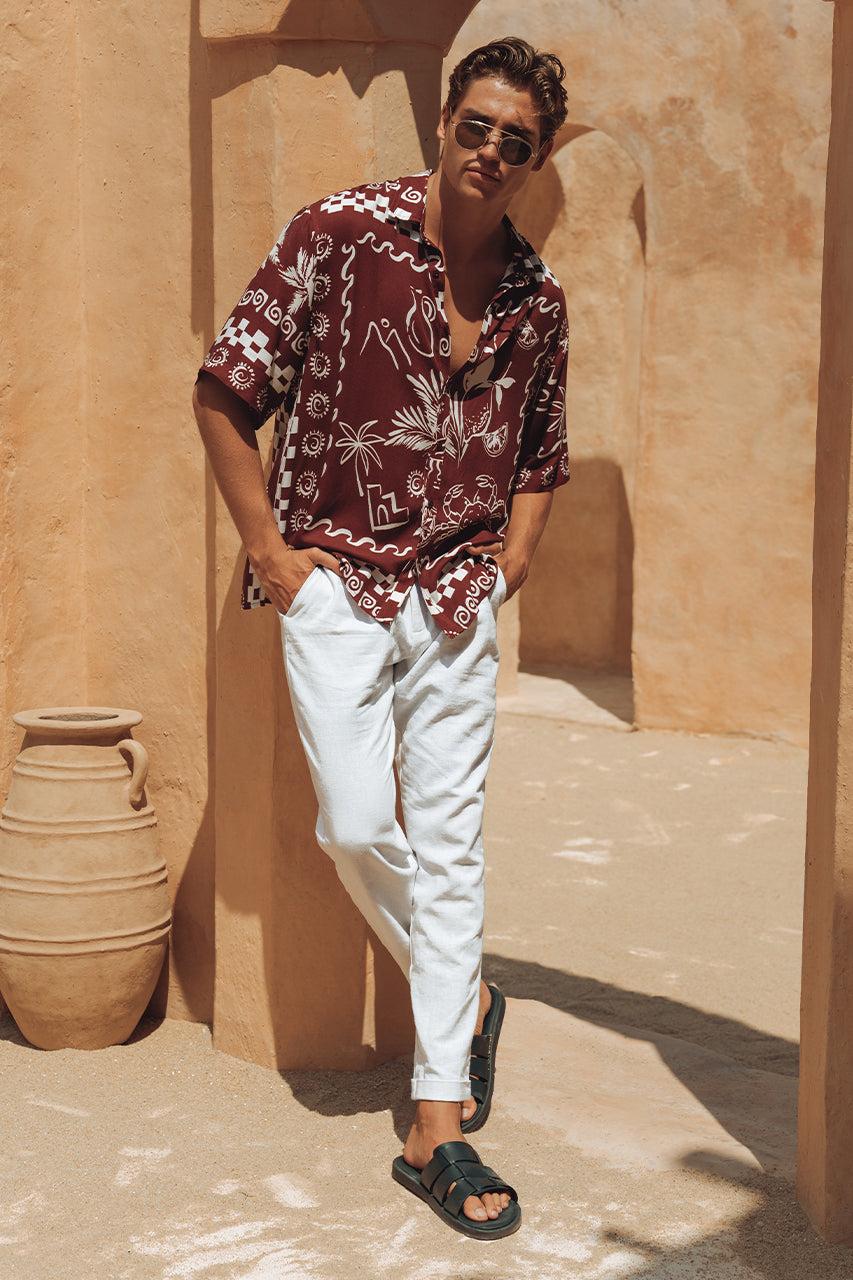 Runaway The Label ASTLEY SHIRT - WINE