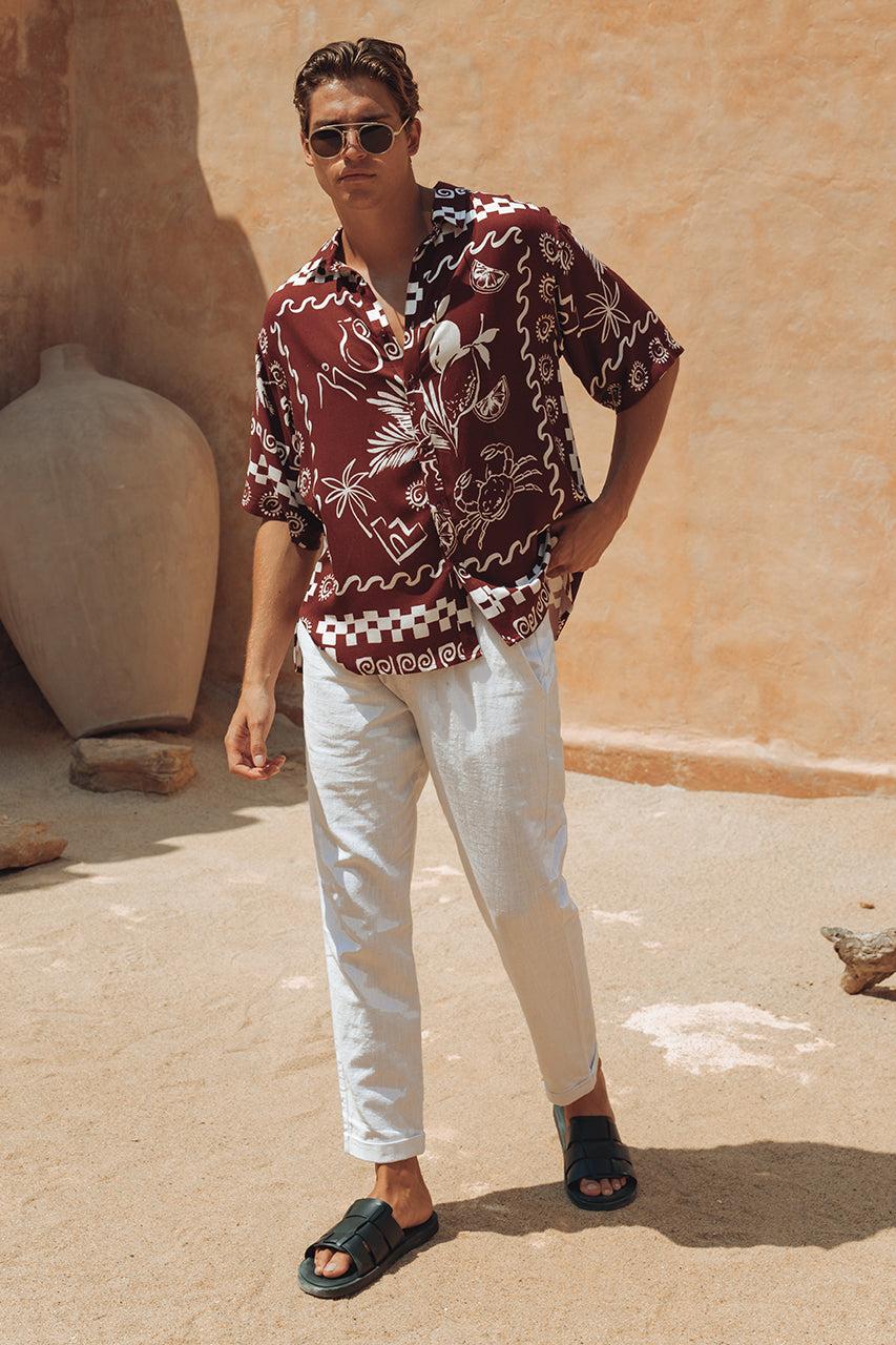 Runaway The Label ASTLEY SHIRT - WINE