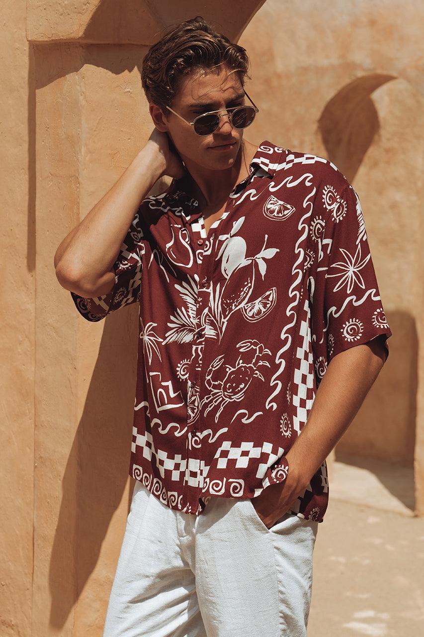 runaway the label ASTLEY SHIRT - WINE