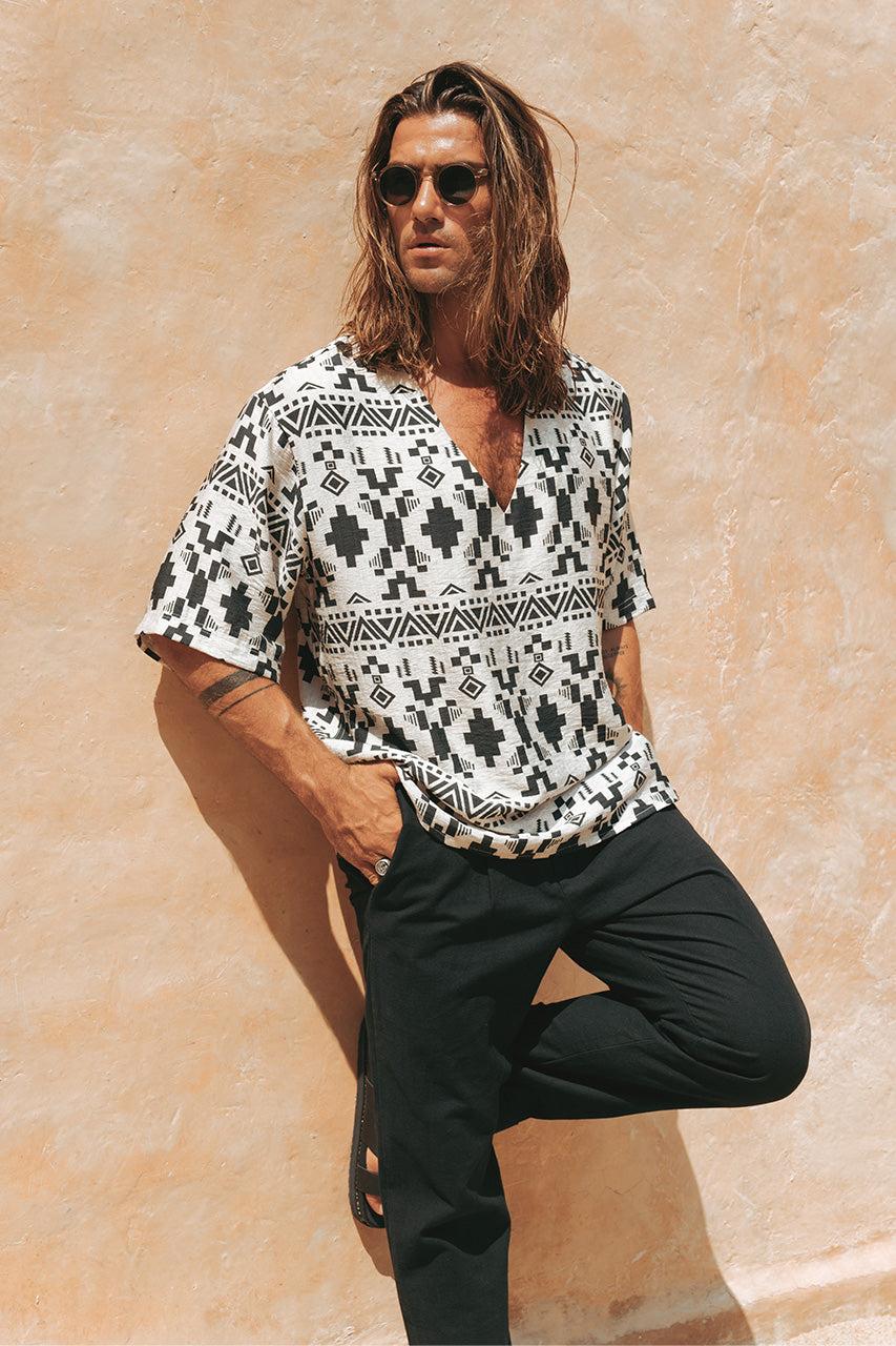 Runaway The Label AZAR TOP - SAND/BLACK