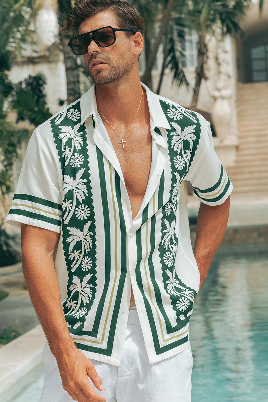 runaway the label BLAKE SHIRT - GREEN