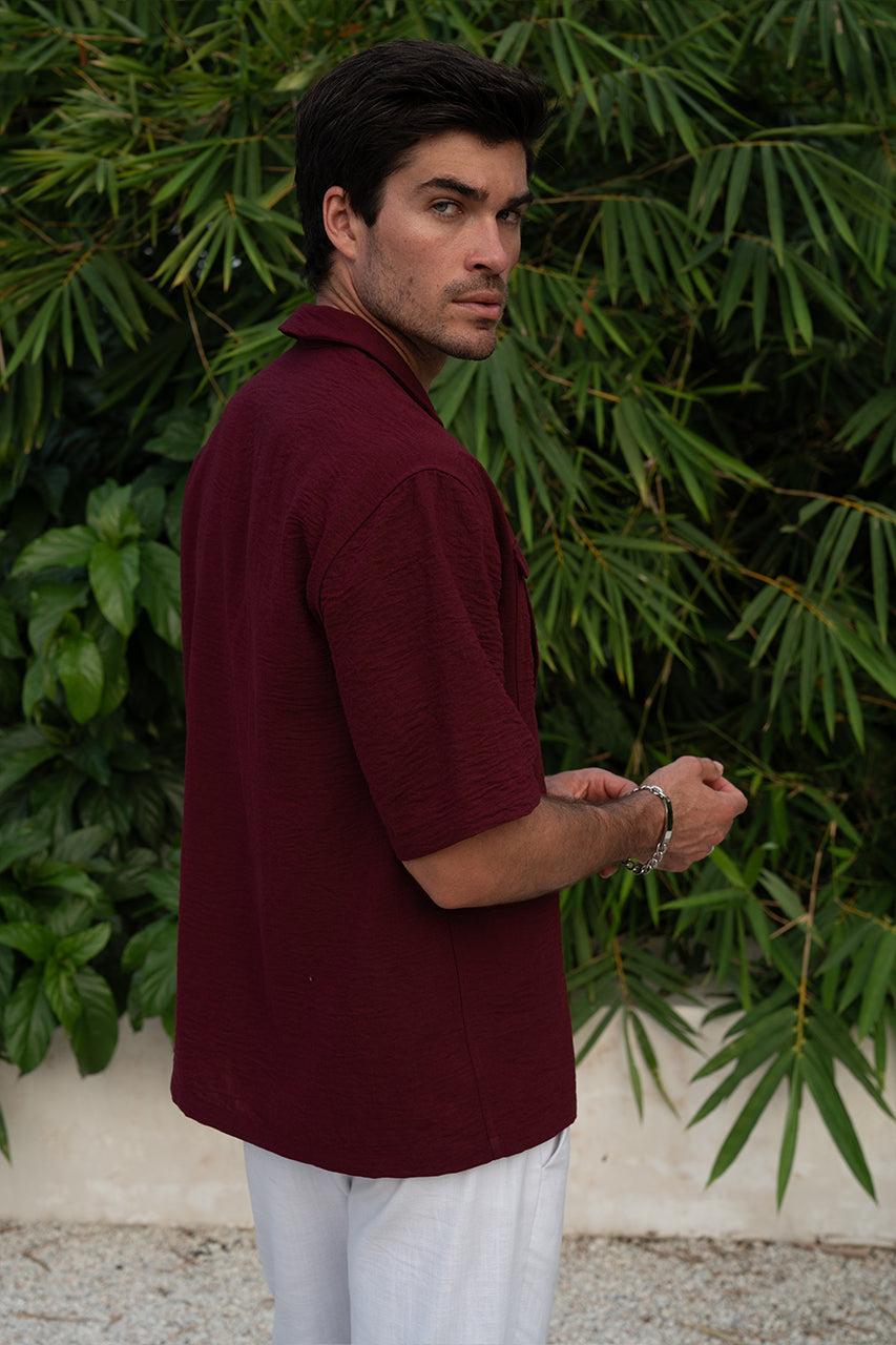 Runaway The Label BRANKO SHIRT - WINE