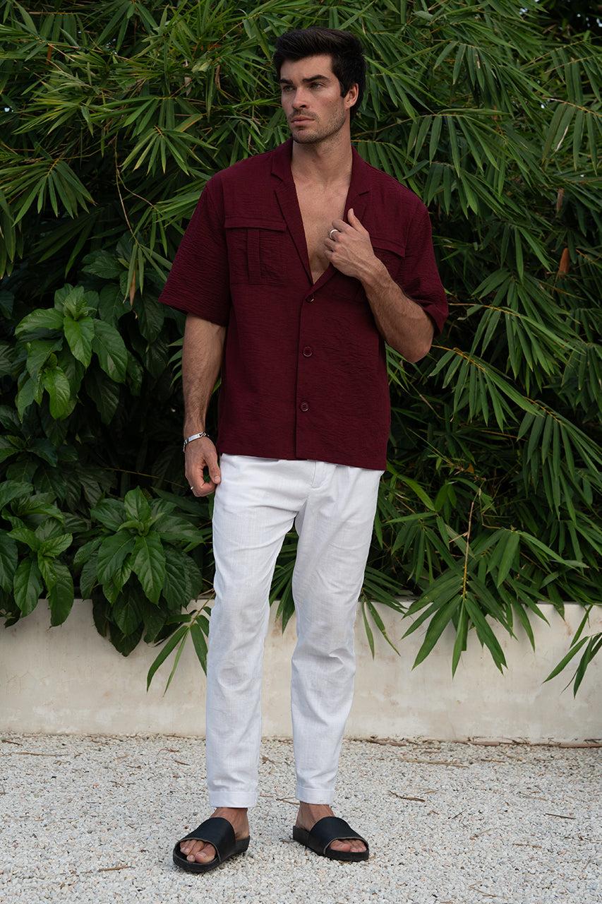 Runaway The Label BRANKO SHIRT - WINE