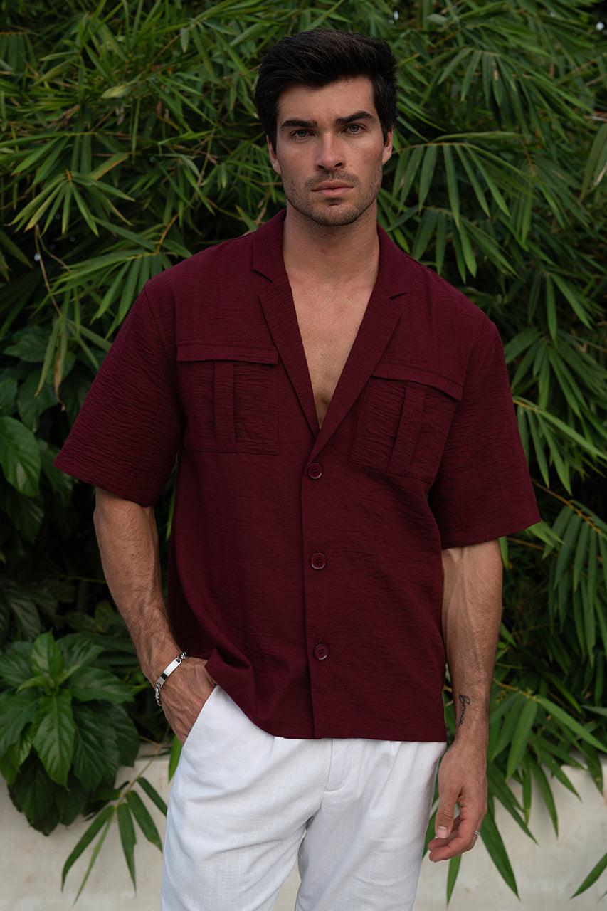 runaway the label BRANKO SHIRT - WINE