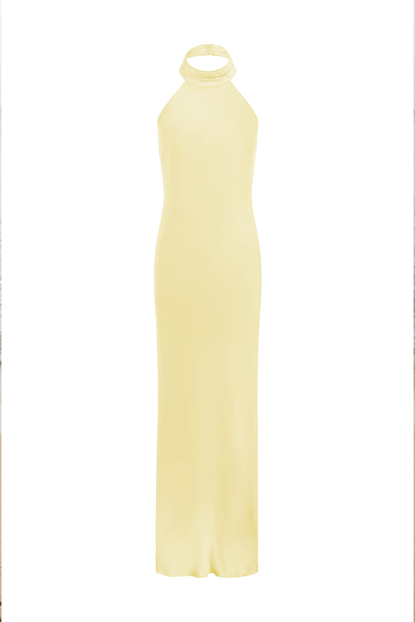 Runaway The Label BRIGITTE MAXI DRESS - LEMON