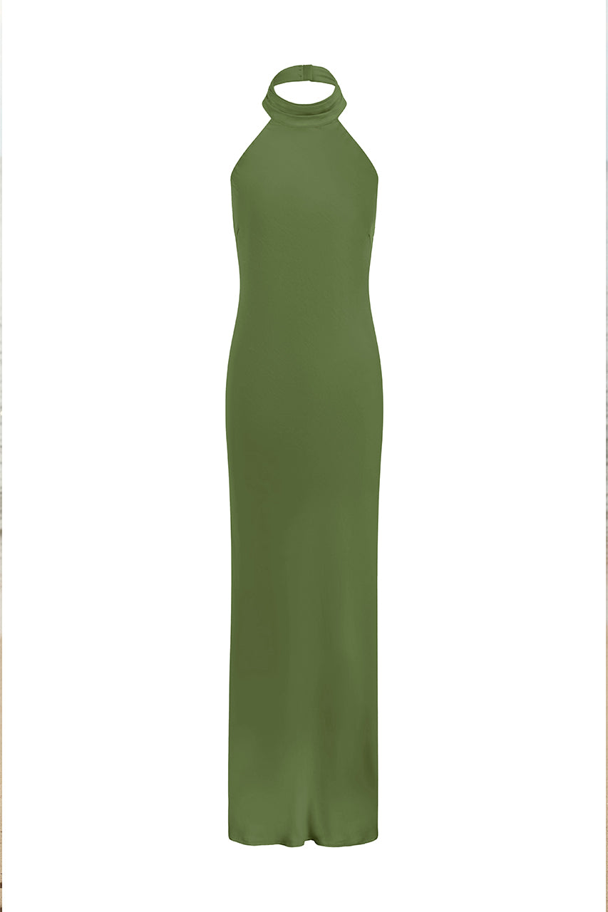 Runaway The Label BRIGITTE MAXI DRESS - OLIVE