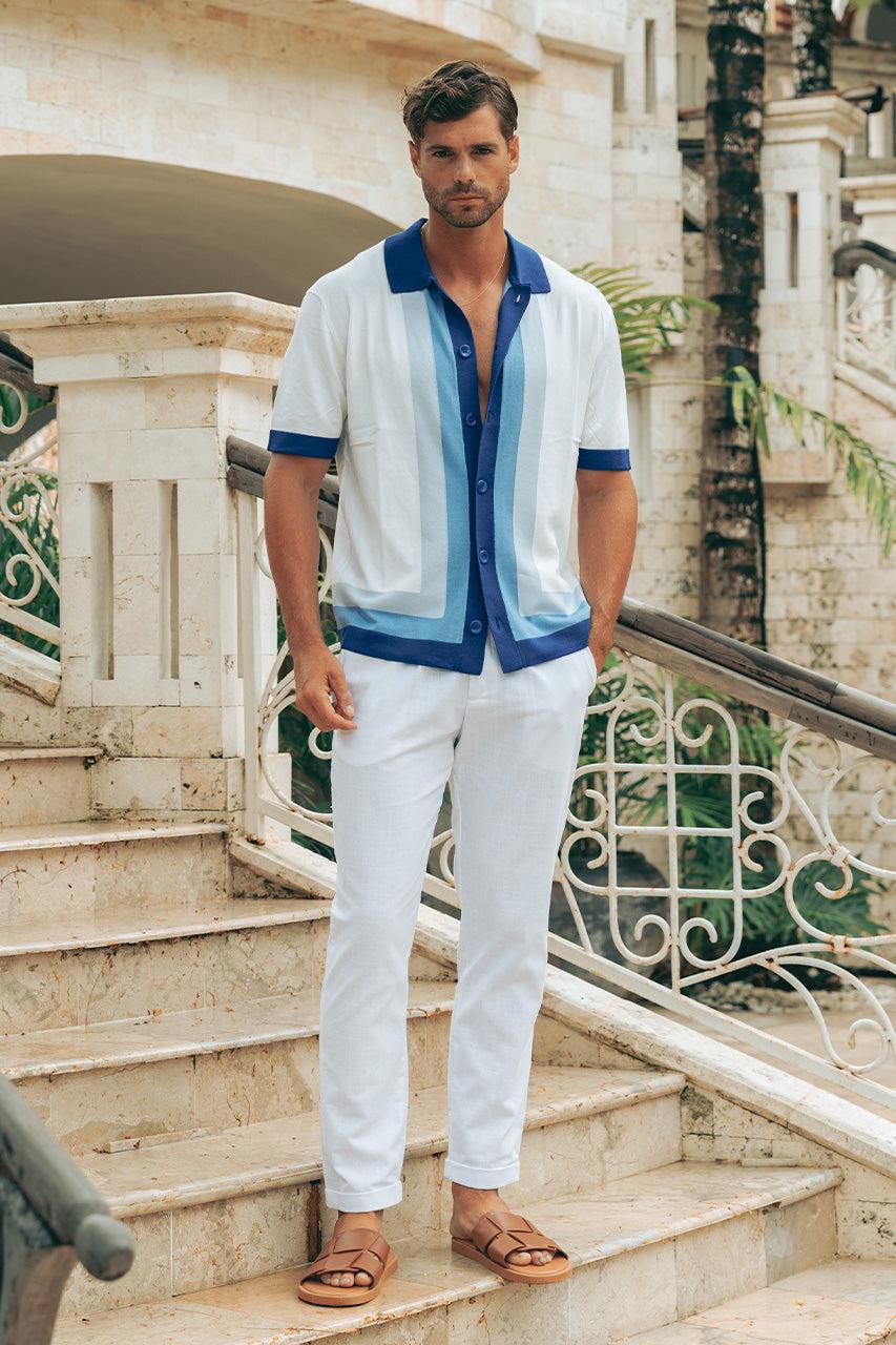 Runaway The Label DARIUS SHIRT - BLUE MULTI