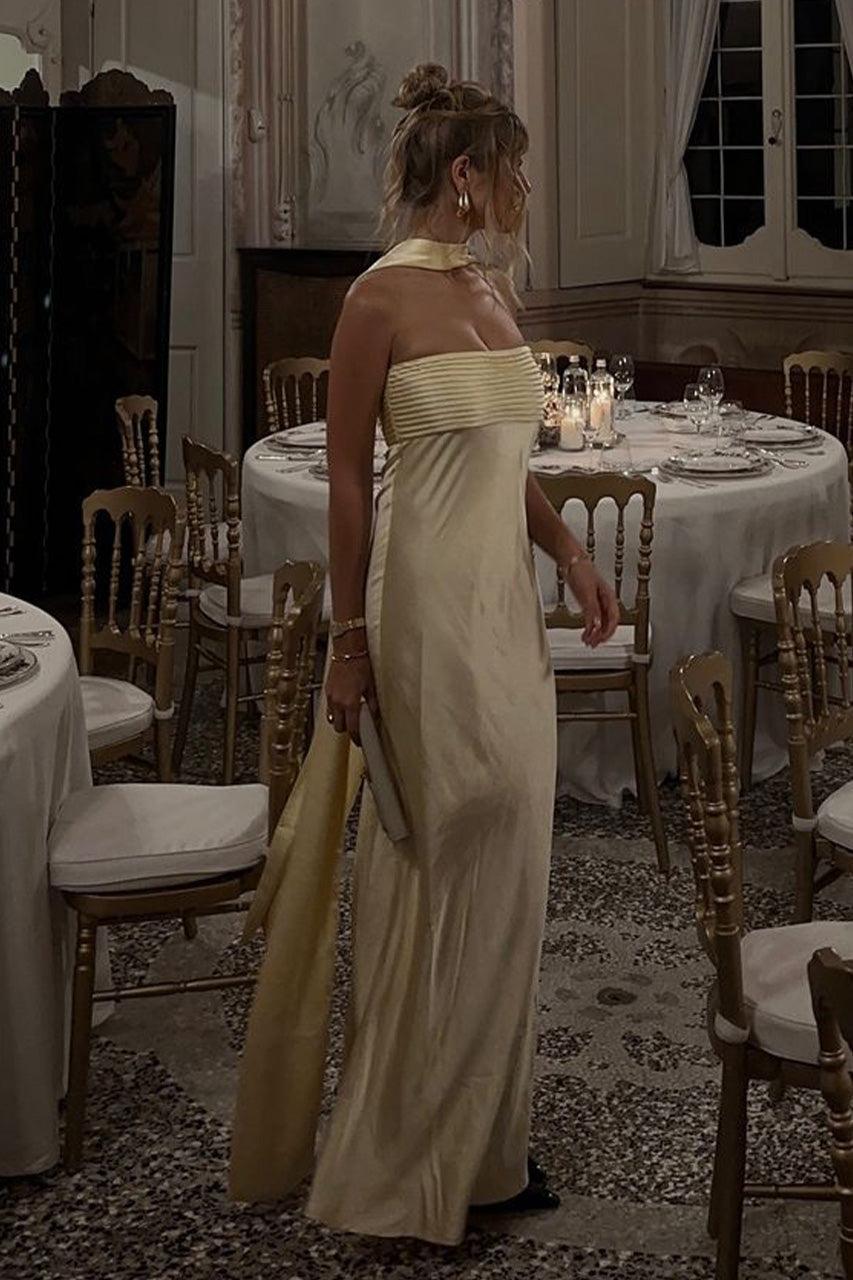 Runaway The Label ELSA MAXI DRESS - LEMON