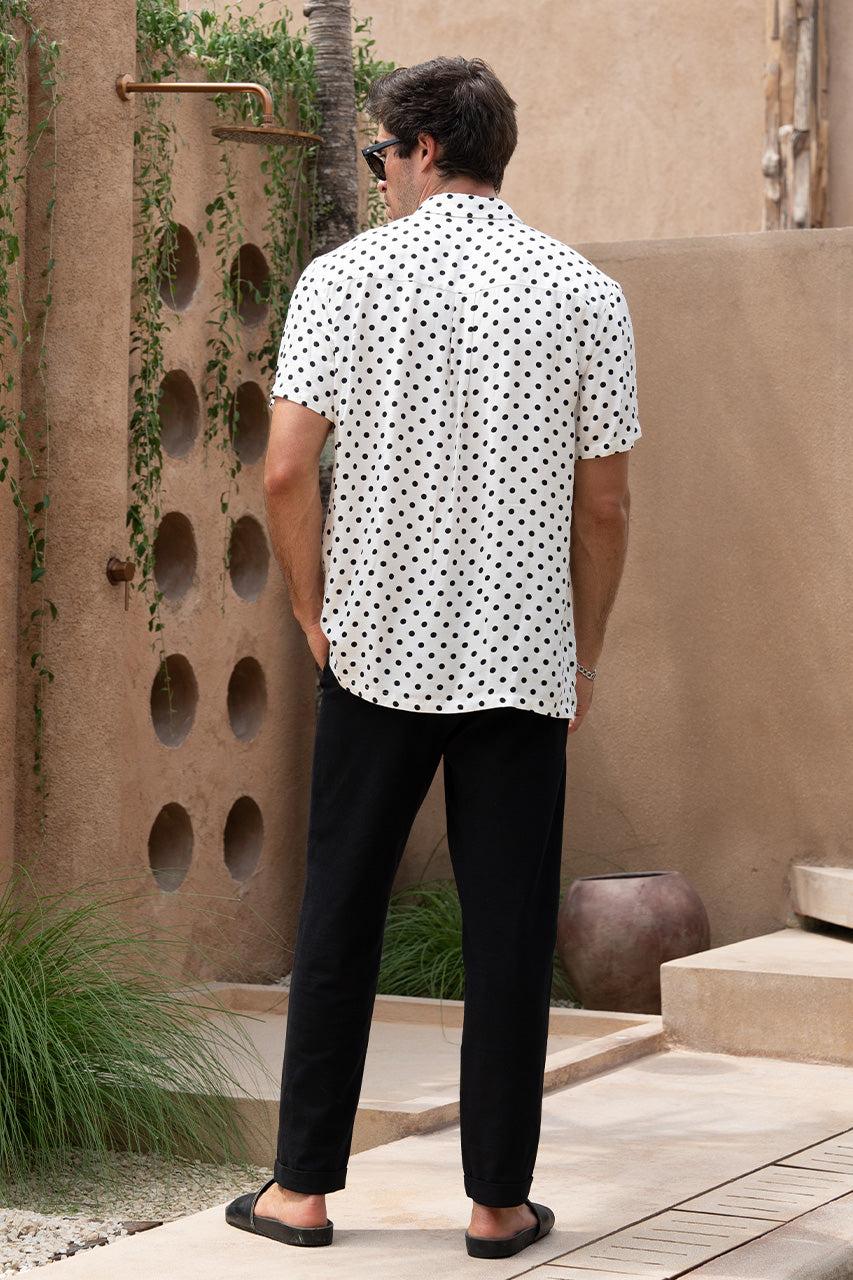Runaway The Label ELTON SHIRT - WHITE DOT