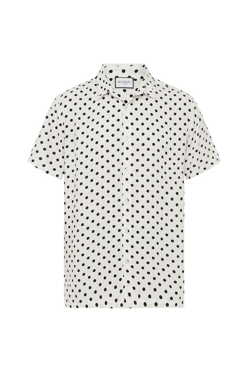 Runaway The Label ELTON SHIRT - WHITE DOT
