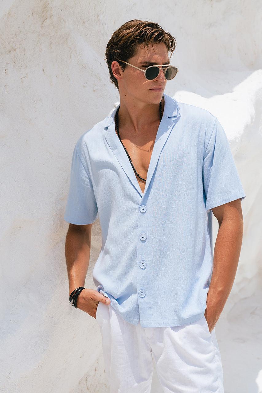 runaway the label GALLANI SHIRT - SKY BLUE