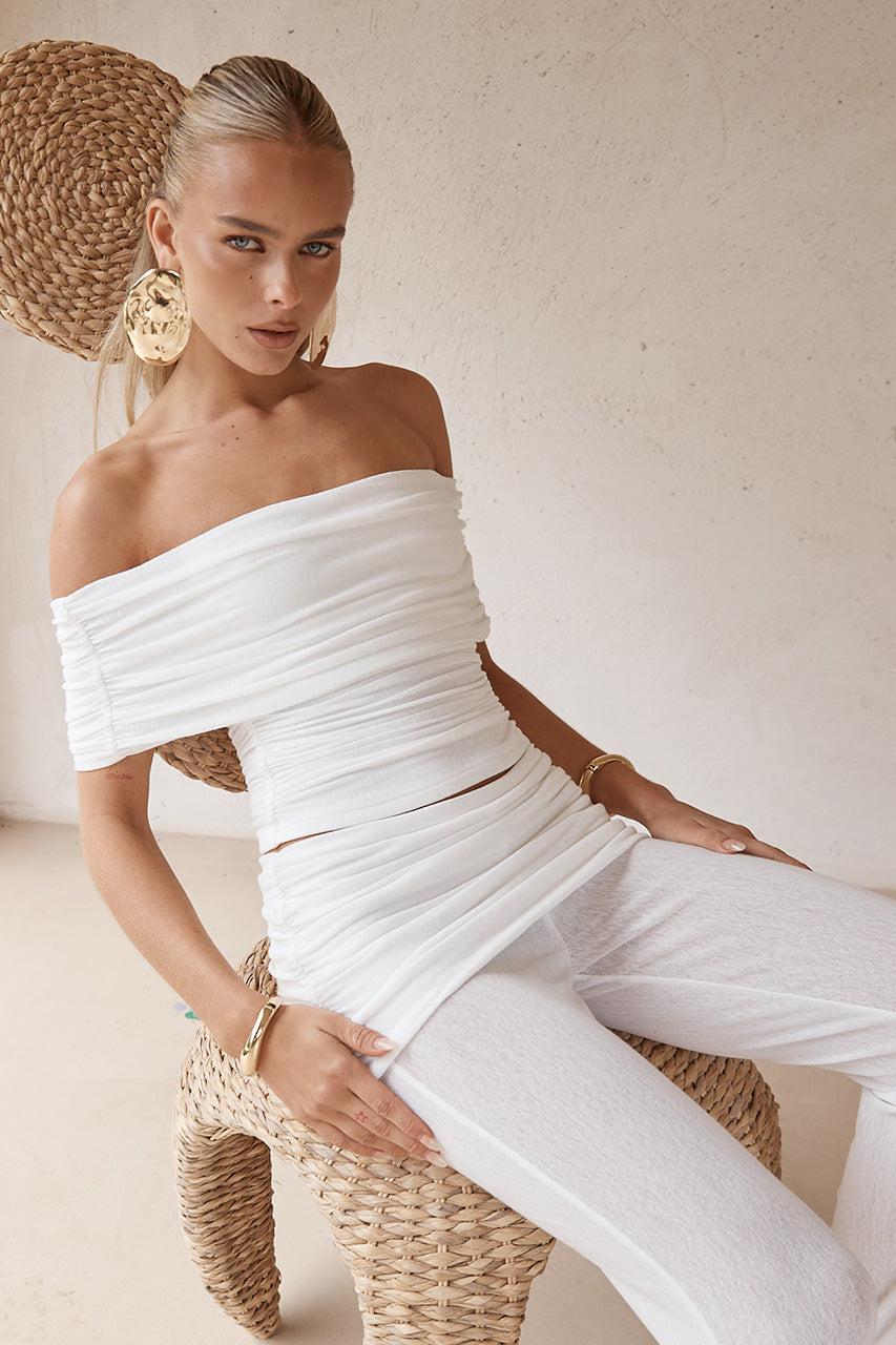 Runaway The Label HARLEM PANT - WHITE