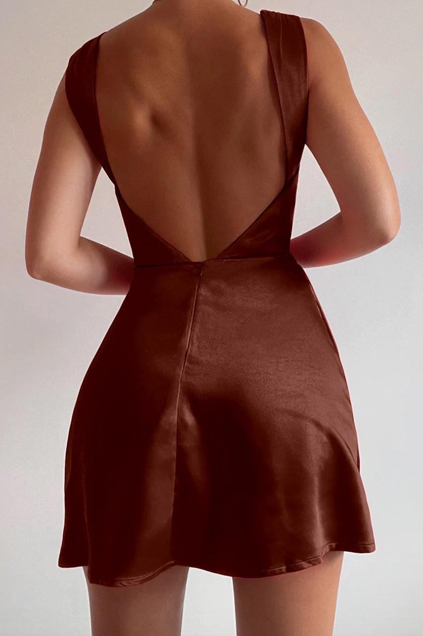 Runaway The Label HAVANNA MINI DRESS - COFFEE