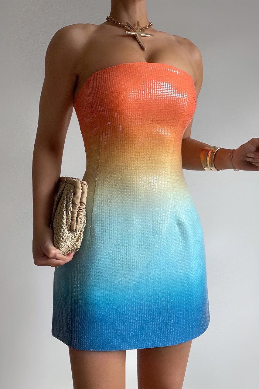 runaway the label IBIZA MINI DRESS - MULTI