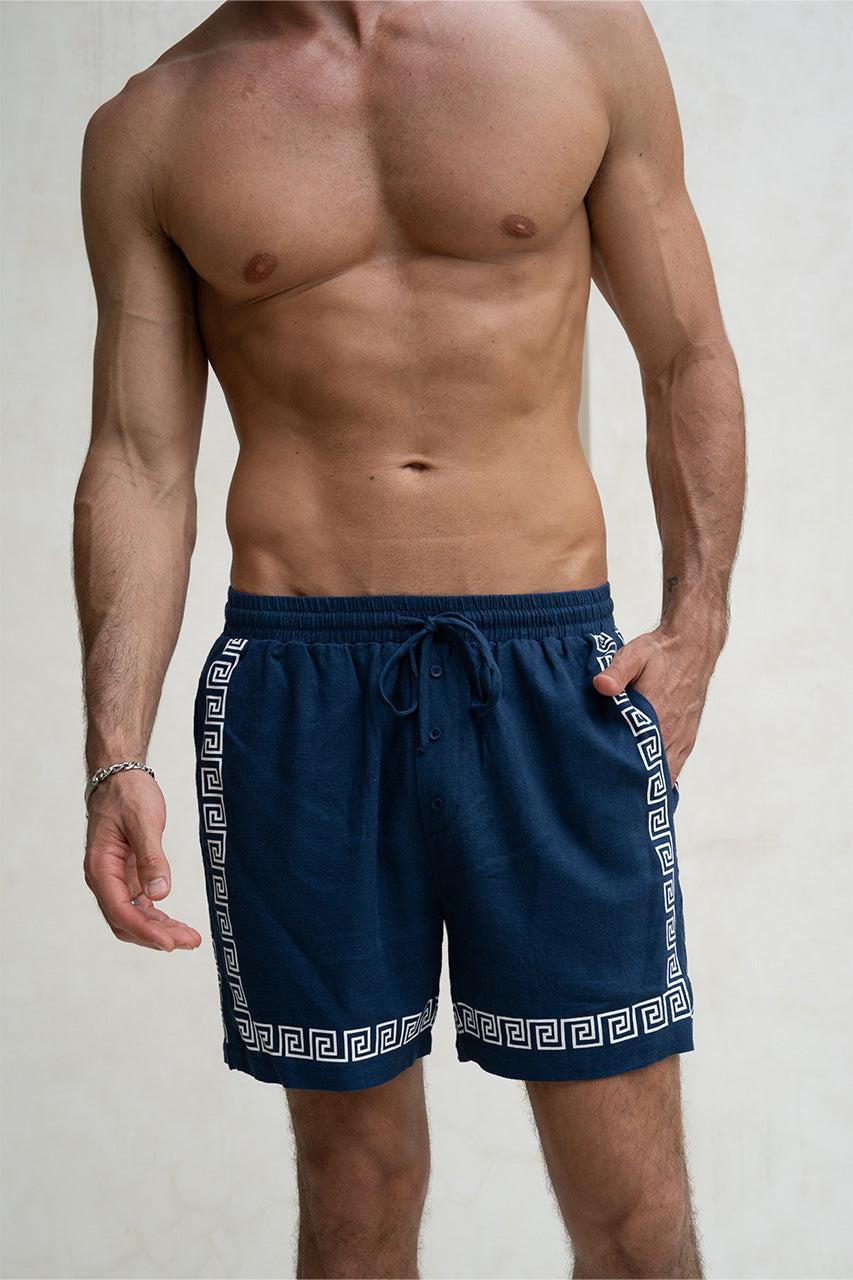 Runaway The Label JACOB SHORT - NAVY/WHITE