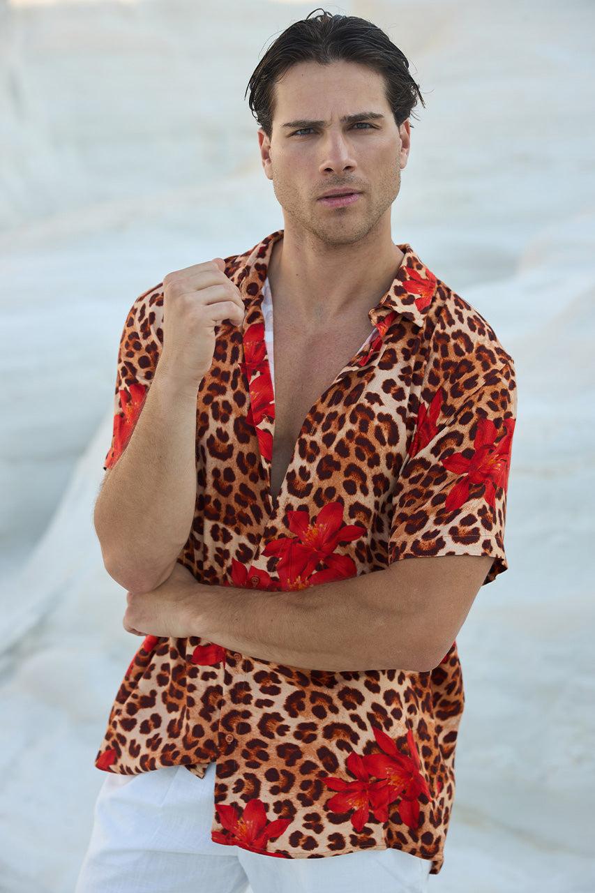 Runaway The Label JARIO SHIRT - LEOPARD ROSE