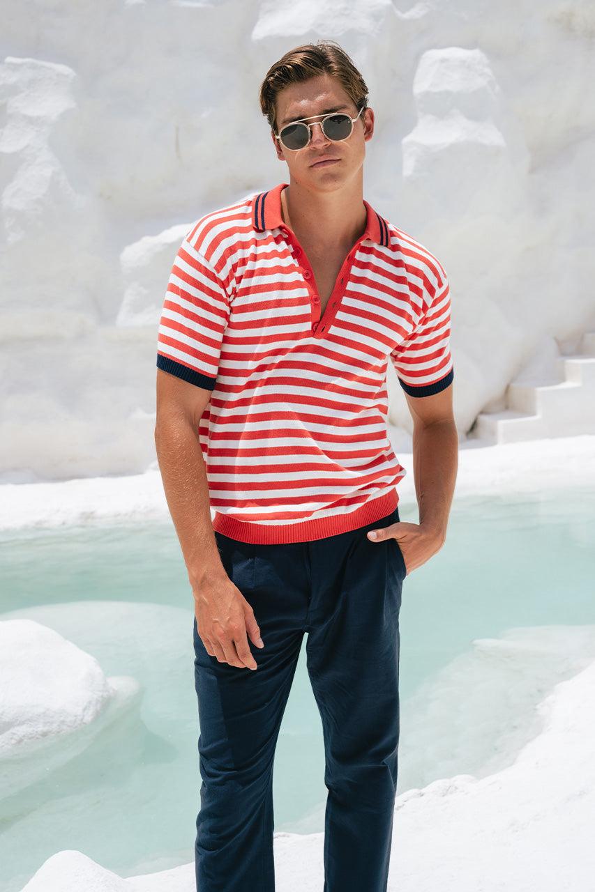 Runaway The Label KAIN TOP - RED STRIPE